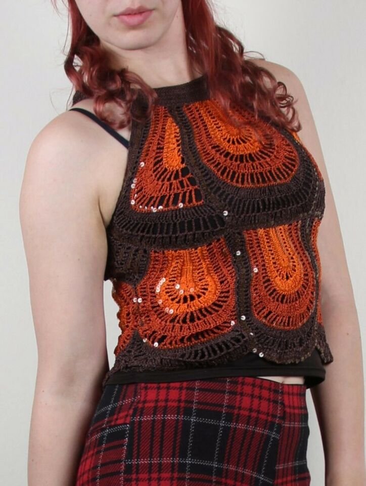 NEU * Ausgefallen * Boho * Hippie * Festival * Style * Glitzer Pailletten * Off Shoulder * Häckel * Top * T-  Shirt 