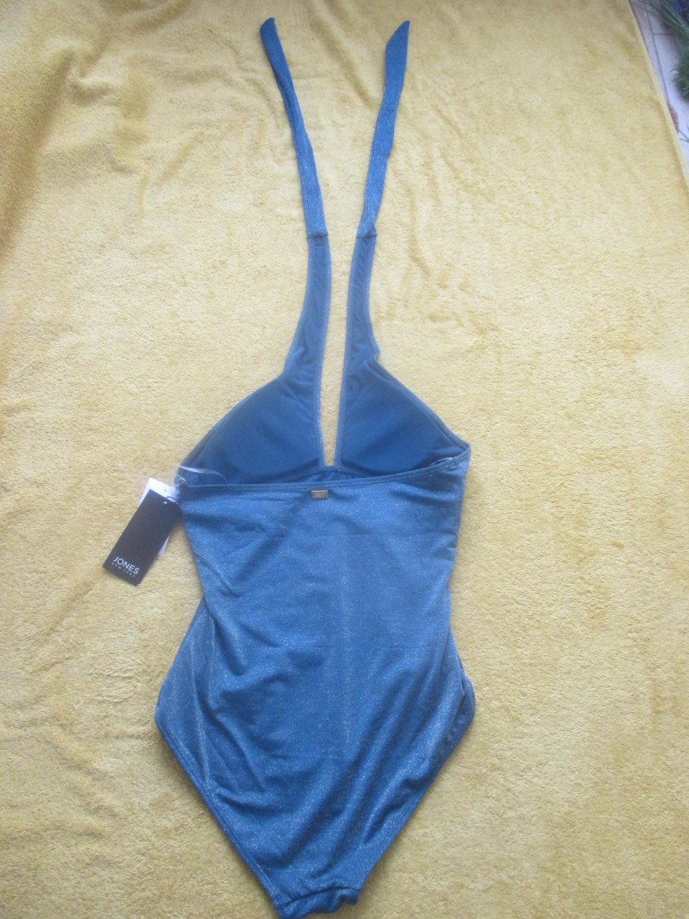 NEU mit ETIKETT * Stylisch * ausgefallen * Metallic- Gold- Glitzer * Badeanzug * Body * Einteiler 