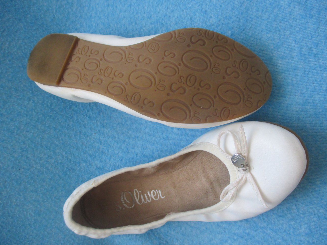  NEU * 50er Jahre * Rockabilly- Style * Leder- Imitat * Schleifen * Ballerinas * Slipper * Schuhe 