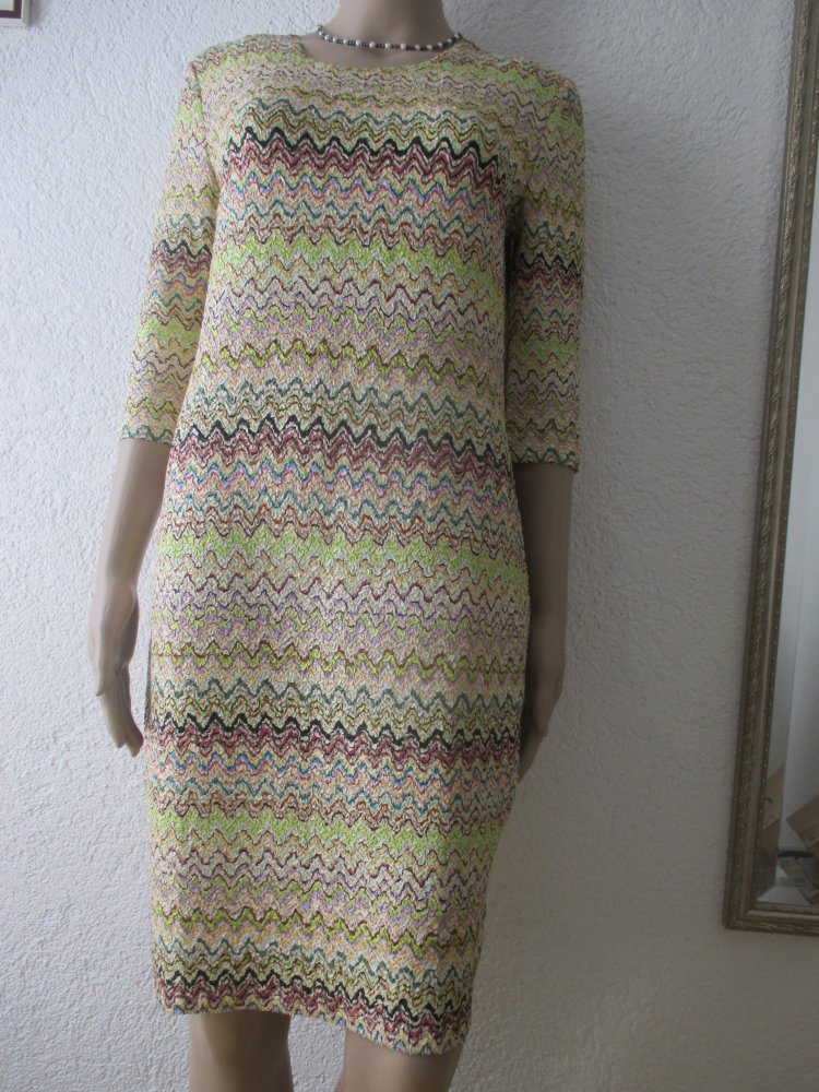 NEU * Edel * stylisch * Missioni- Optik * Strech * Koffer * Etui * Midi- Kleid 