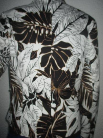 NEUw * Ausgefallen * edel * Blumen * Blüten * Flower- Power * DESIGNER * Baumwolle * Kostüm * Anzug * Kurz- BLAZER * Gr. 36- 38/ S * schwarz * weiß * hell- braun *