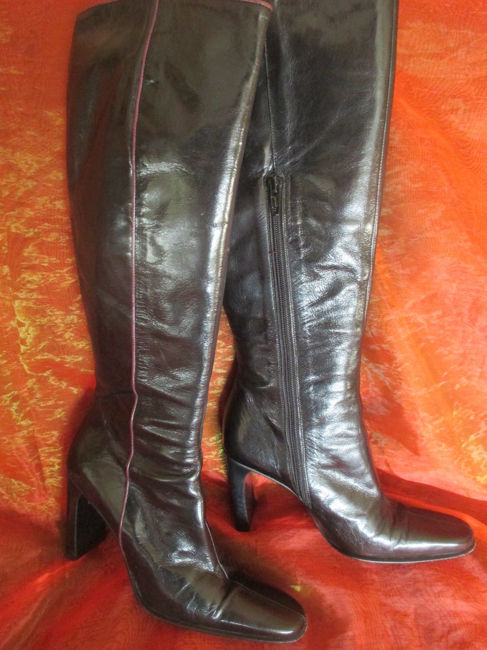 NEU * Echt- Leder * Langschaft * High-Heels * Stiefel * Boots 