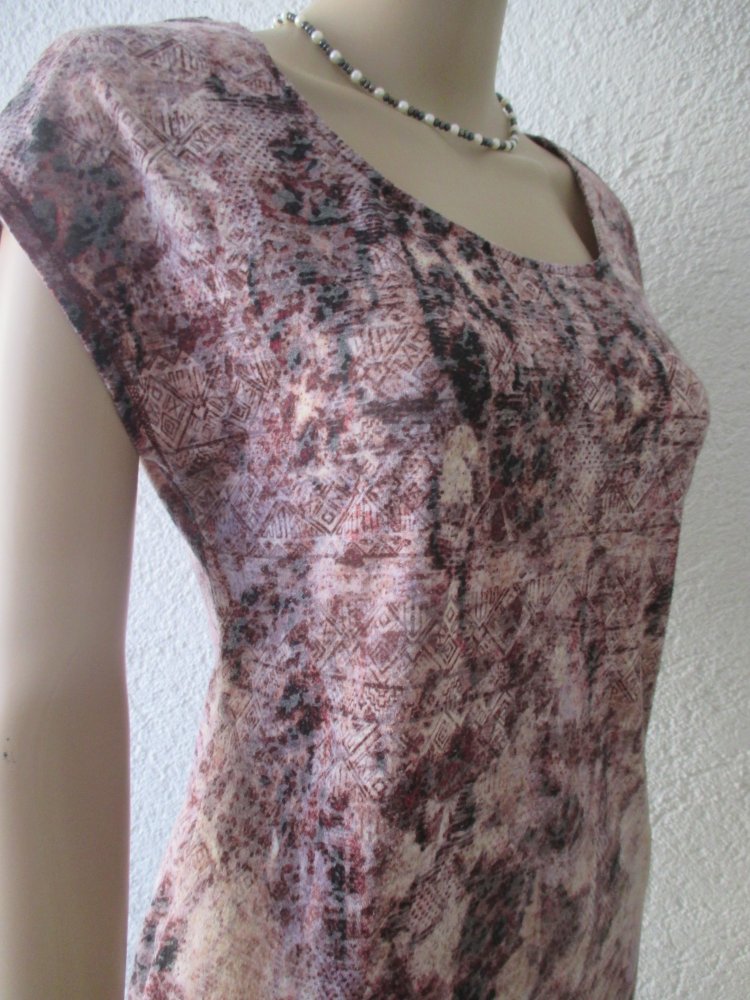 NEUw * Shabby * Grafik * Inka * Snake * Boho * Ethno- Print * Kurzarm * T- Shirt 