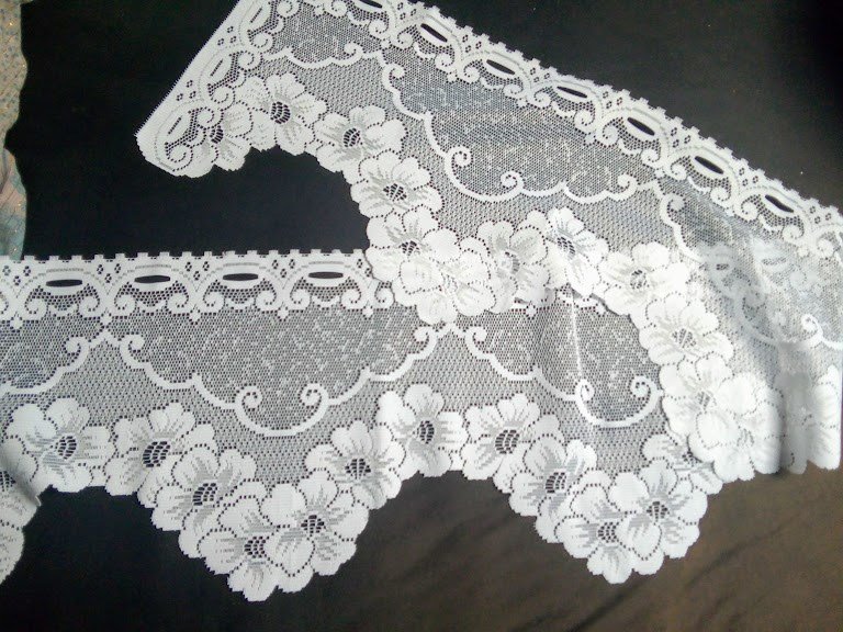 Kurz Bistro Gardine weiss 