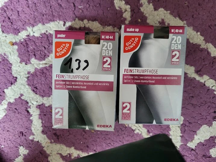2 Packungen je 2 Strumpfhosen gr.40-44 Neu OVP 