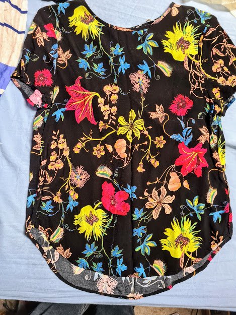 geschlossene bluse gr. 38 