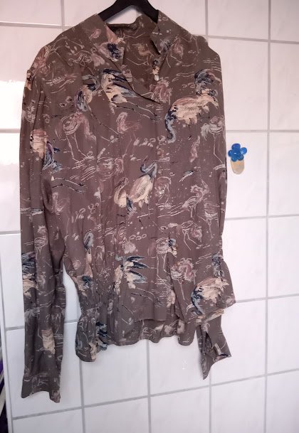 Leicht transparente bluse gr. 40 