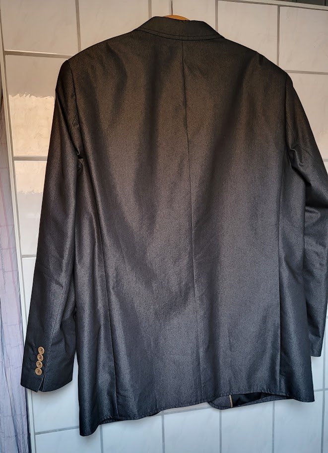 Herren Sakko gr. 56 schwarz Glanz