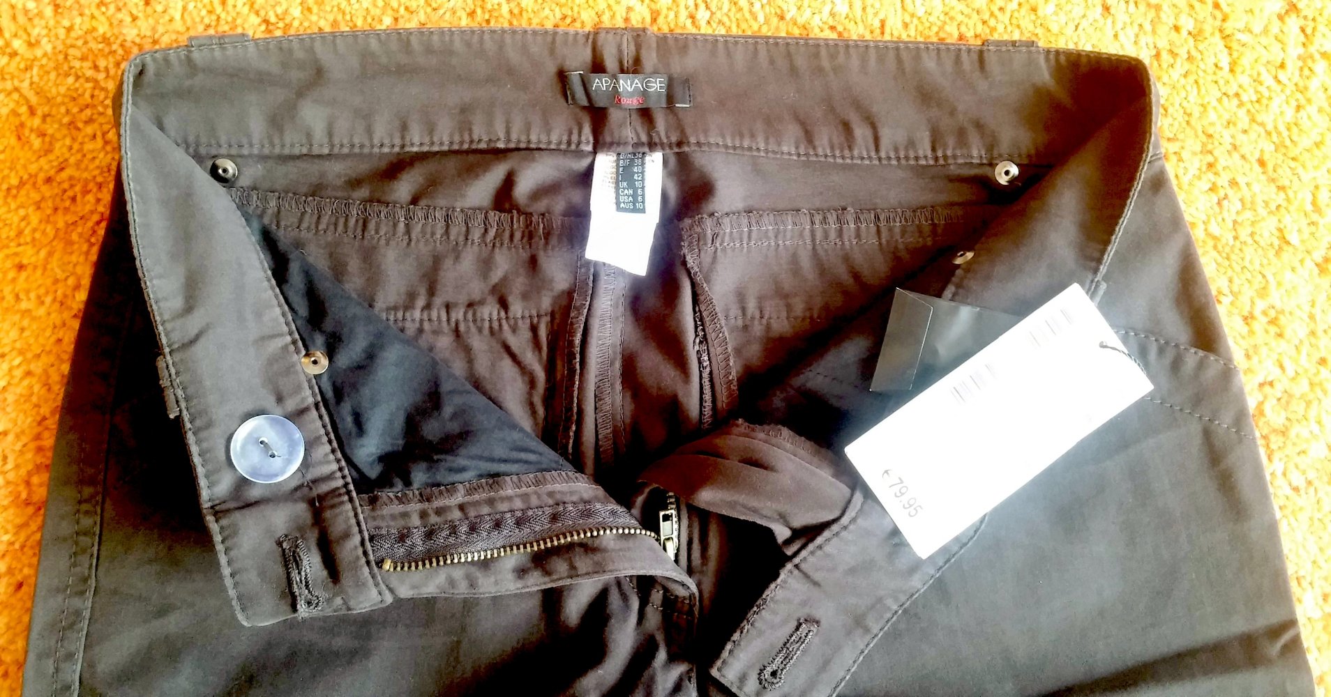 NEU Damen Hose Jeans Stretch Gr.36 in Dunkelbraun von Apanage P.79,95€ 