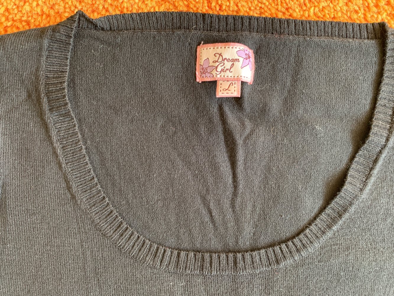 Damen Pullover Shirt Feinstrick Gr.S in Schwarz von Dream Girl NW 
