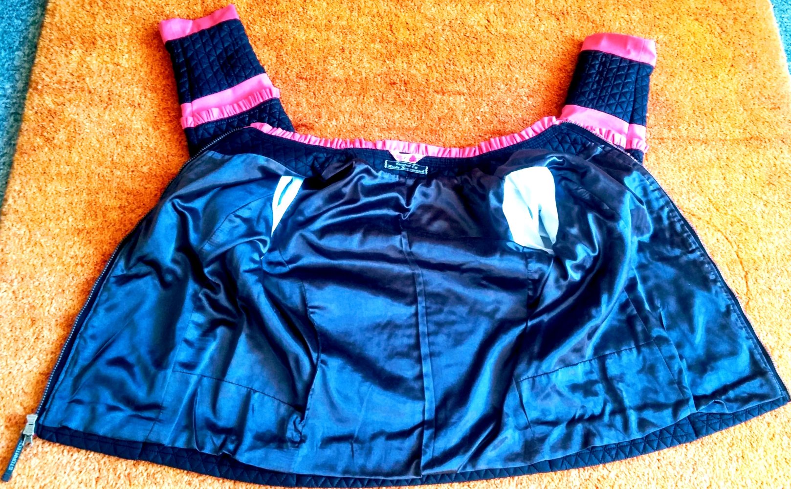 Damen Jacke Steppjacke mit Rüschen Gr.M in Dunkelblau/Pink von Mexx NW 