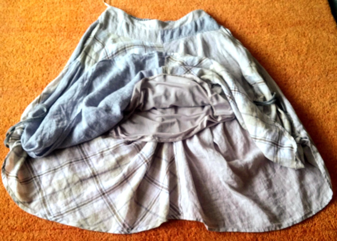 NEU Damen Leinen Rock Gr.38 von Lisa Campione Lagenlook 