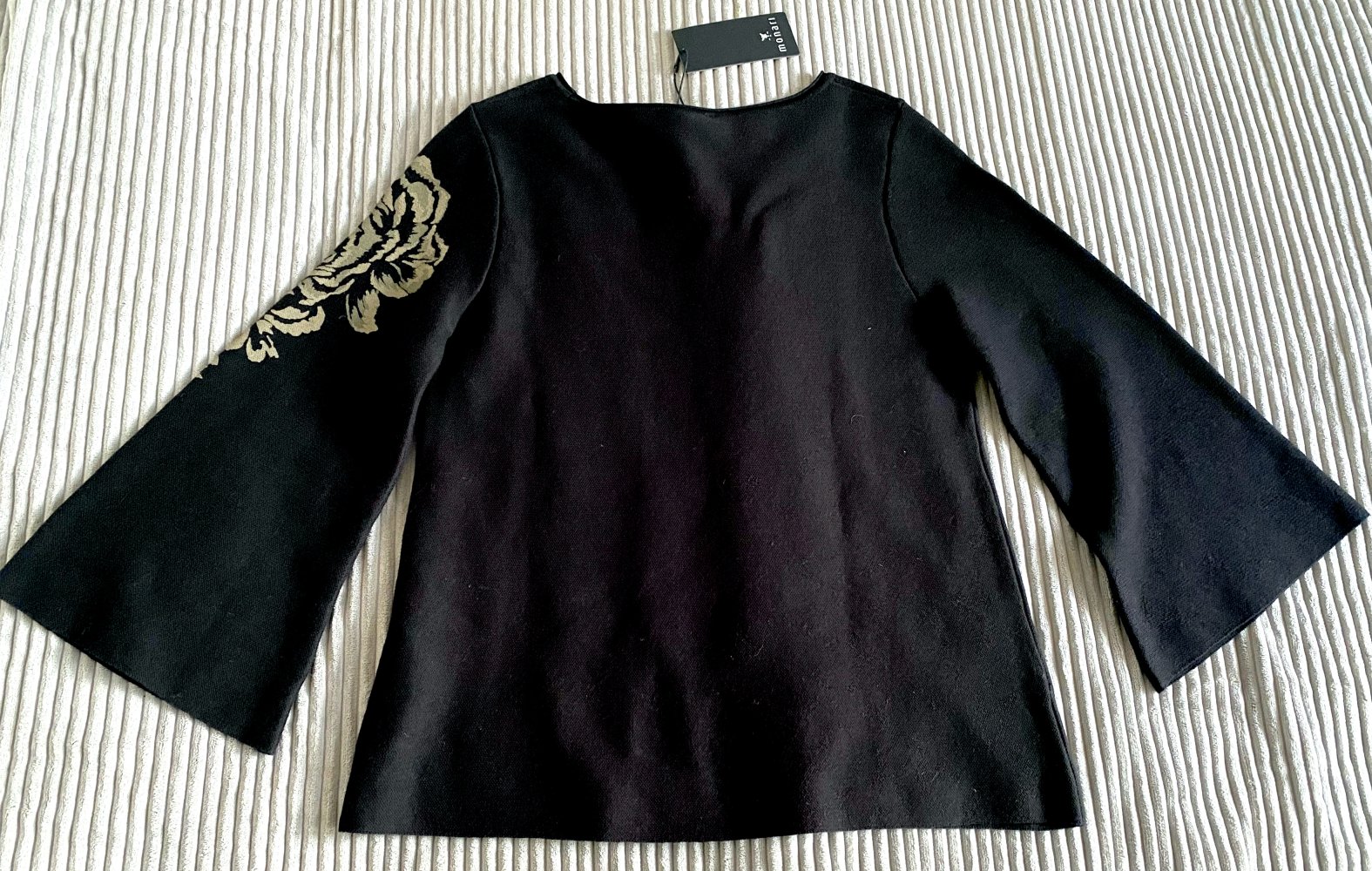 NEU Damen Pullover mit Glitzer-Motiv Gr.36 in Schwarz von Monari P.99,99€ 