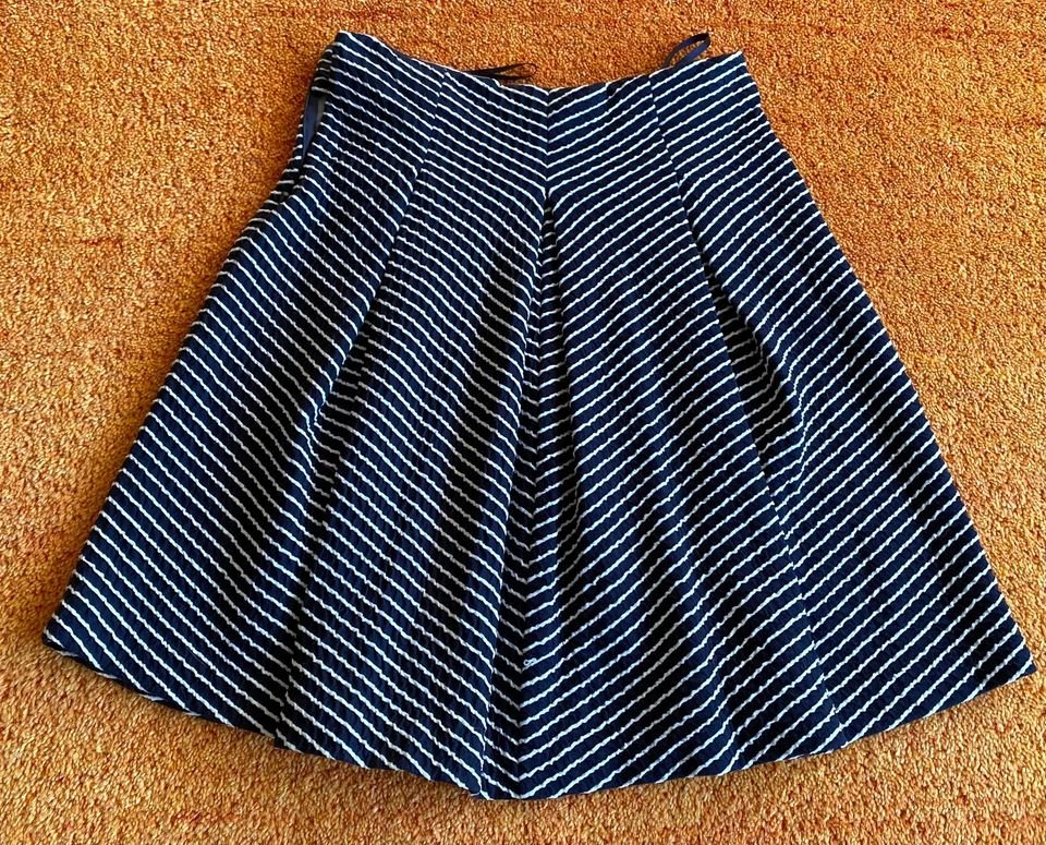 Damen Rock Midirock Gr.38 in Schwarz/Weiß von Alba Moda