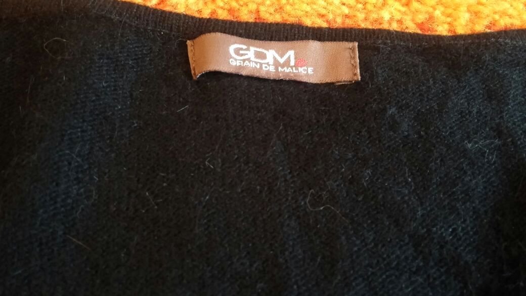Damen Pullover Angora-Mix mit Pailletten Gr.S Schwarz von GDM NW