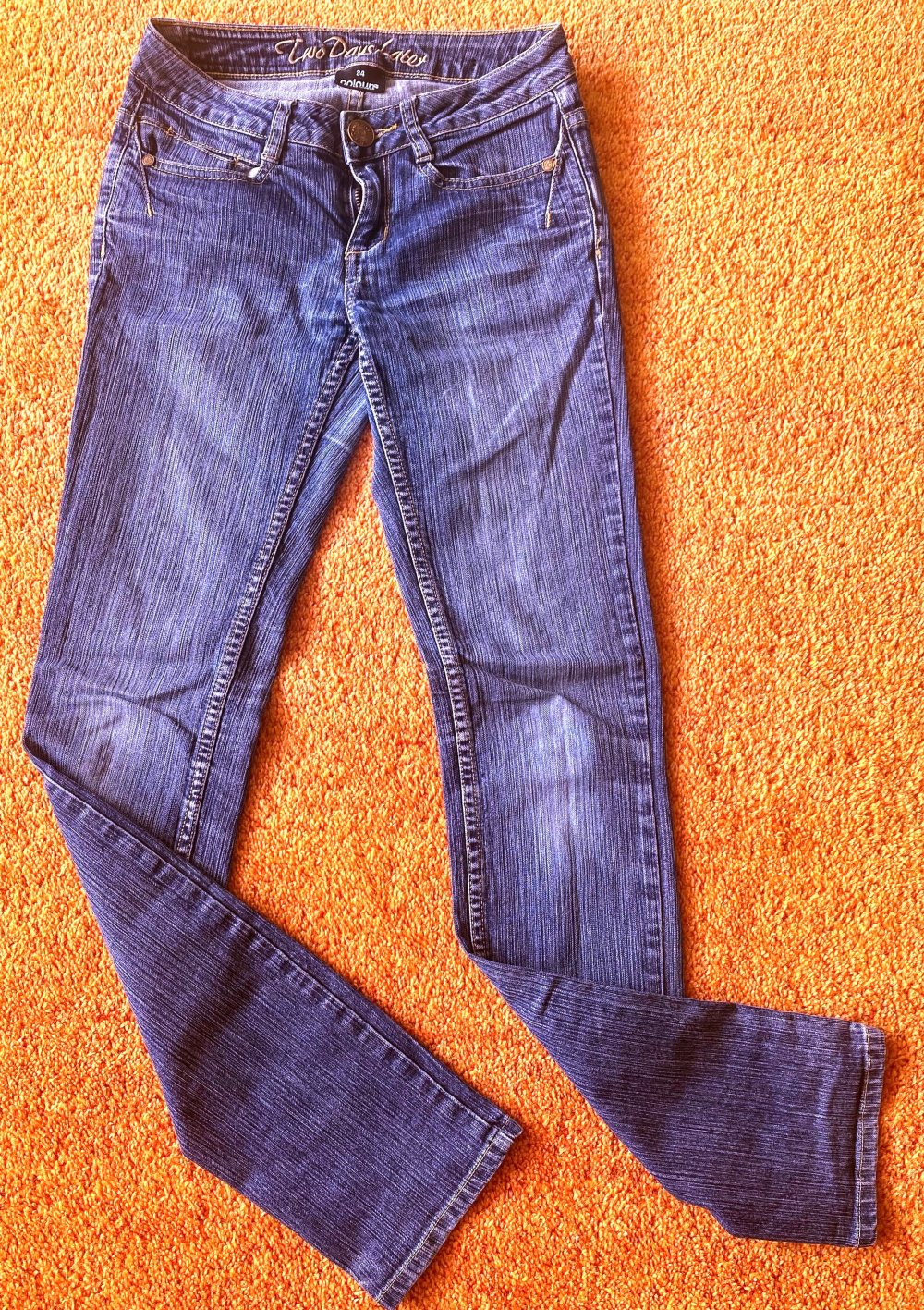 Damen Stretch Jeans Gr.34 Blau Two Days Later (Colours of the World) 