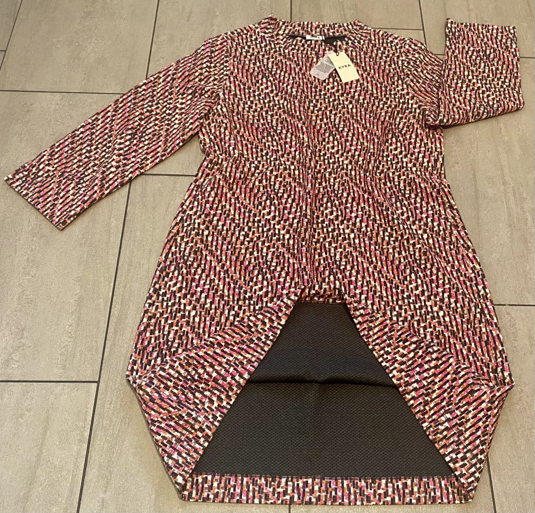 NEU Damen Kleid Jersey gemustert Gr.46 in Multicolor von KYRA „Indra“ P.139,99€ 