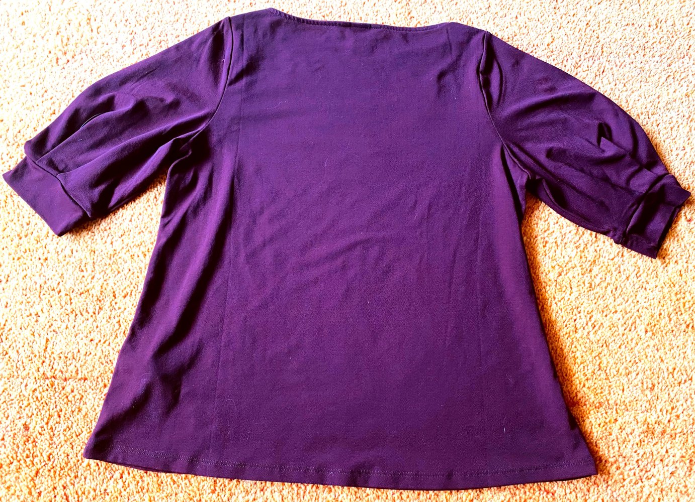 Damen Stretch Pullover Shirt Gr.S Bordeaux von H&M 