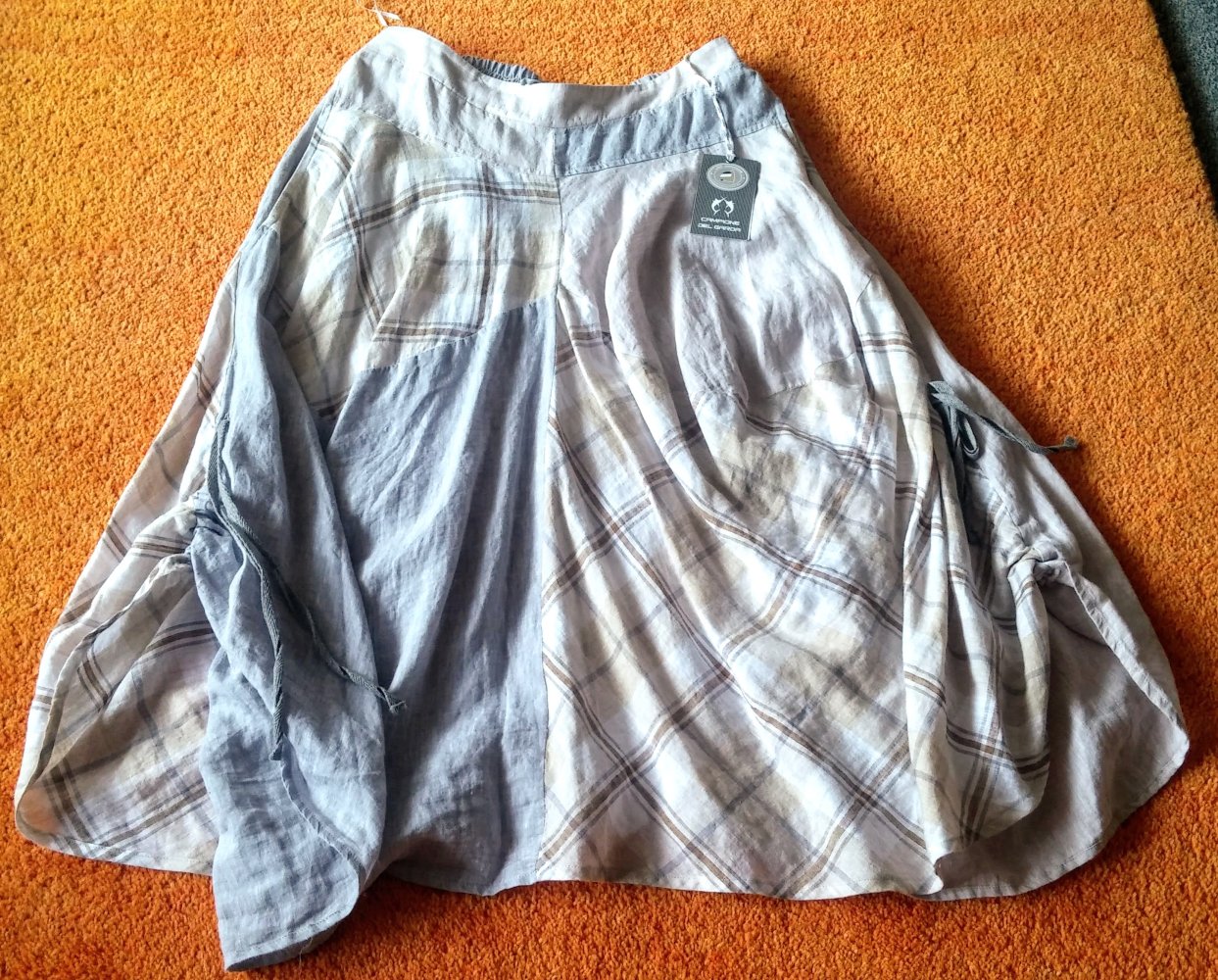 NEU Damen Leinen Rock Gr.38 von Lisa Campione Lagenlook 