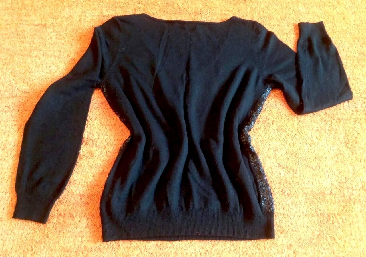 Damen Pullover Angora-Mix mit Pailletten Gr.S Schwarz von GDM NW