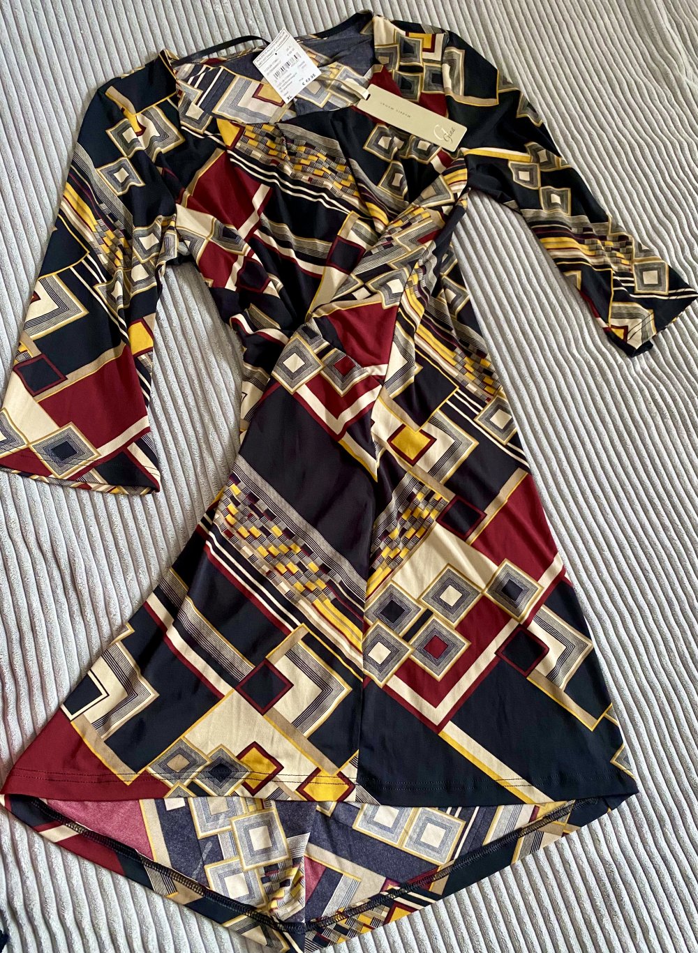 NEU Damen Stretch Kleid festlich Gr.M in Schwarz/Bunt von Gina P.69,95 € 