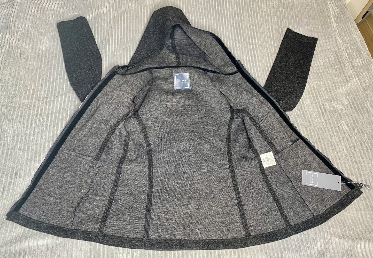 NEU Damen Jacke Softshell mit Kapuze Gr.36 in Anthrazit von Change 