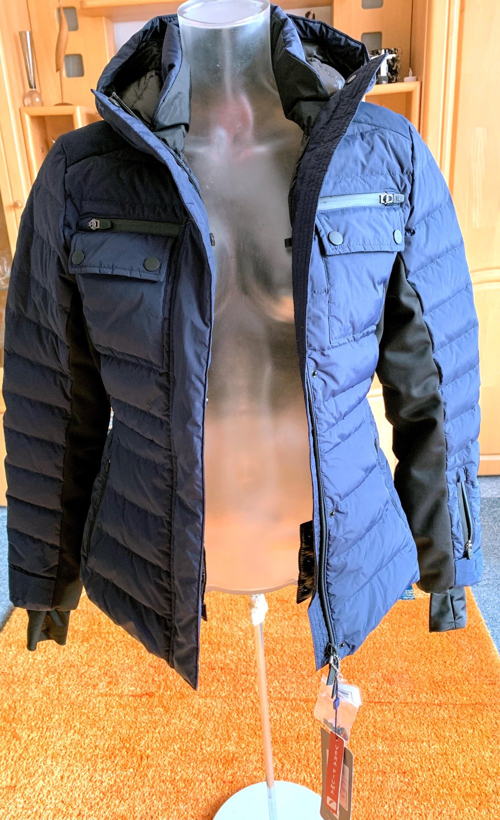 NEU Damen Jacke Winter Steppjacke Gr.S Dunkelblau von FILA P.249,99€ 