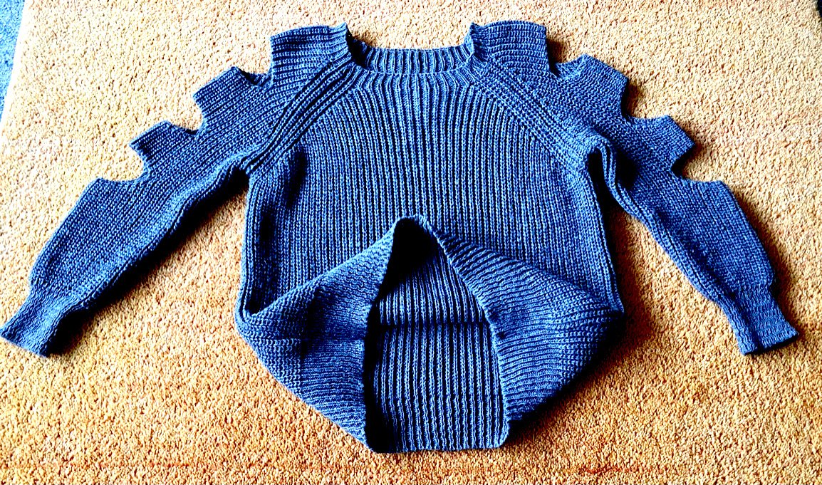 Damen Pullover Mohair Strick Gr.M in Grau Kuschelig & Neuwertig