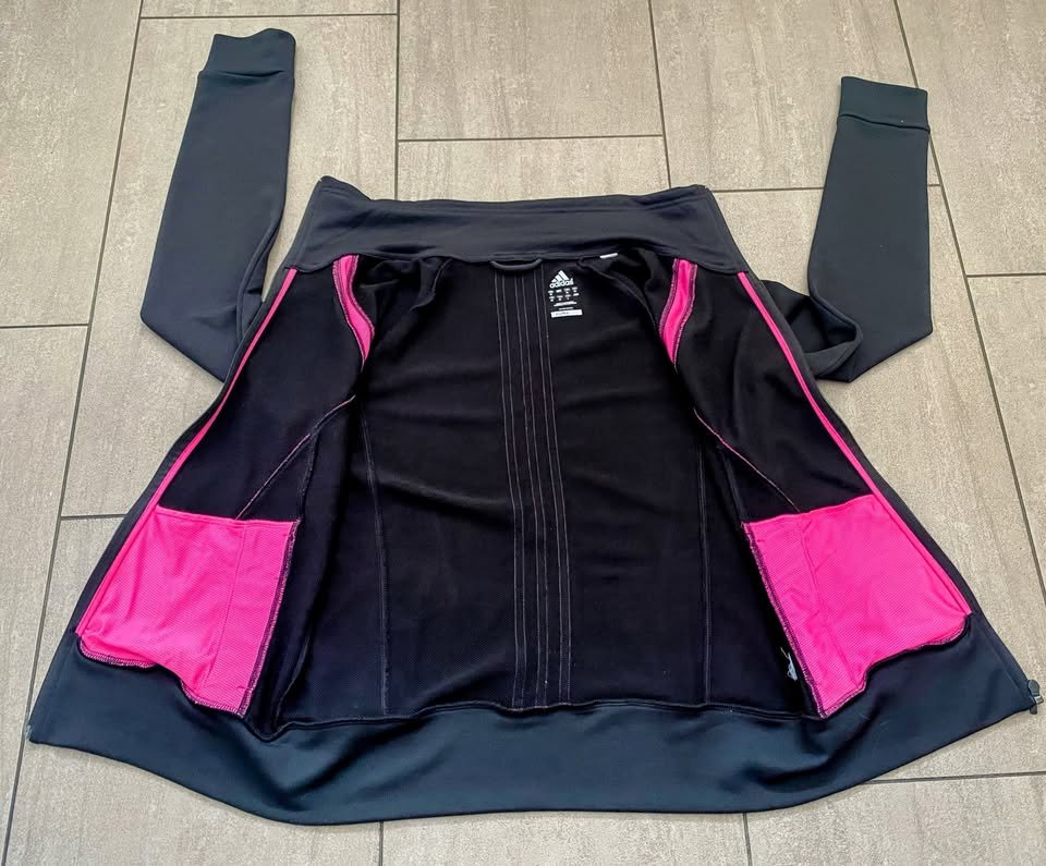 Damen Sport Jacke Gr.38 in Schwarz/Pink von Adidas NW