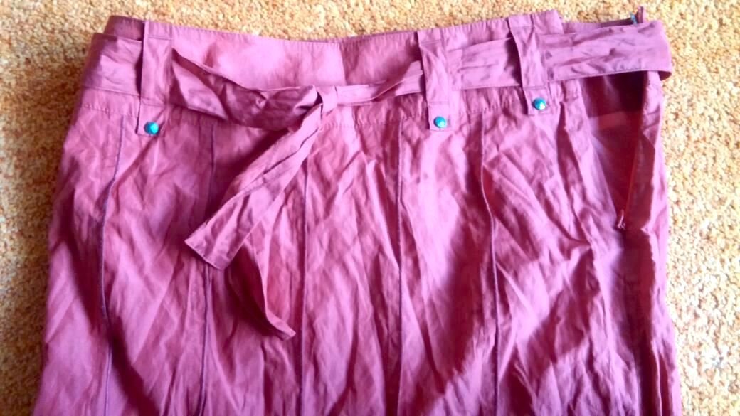 NEU Damen Rock in Rot 12-Bahnen-Crash-Design Gr.38 von Apanage 