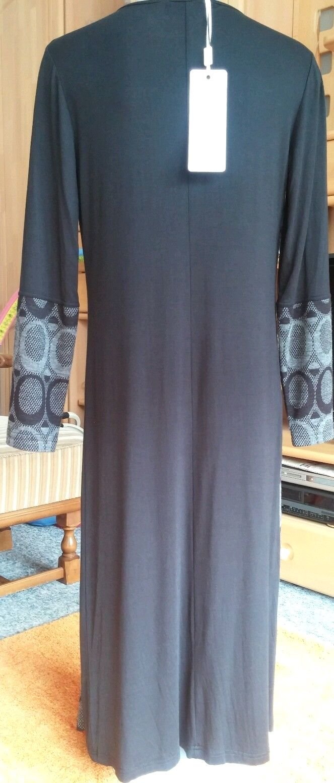 NEU Damen Mantel Überwurf Gr.38 Schwarz/Grau von LISA CAMPIONE 