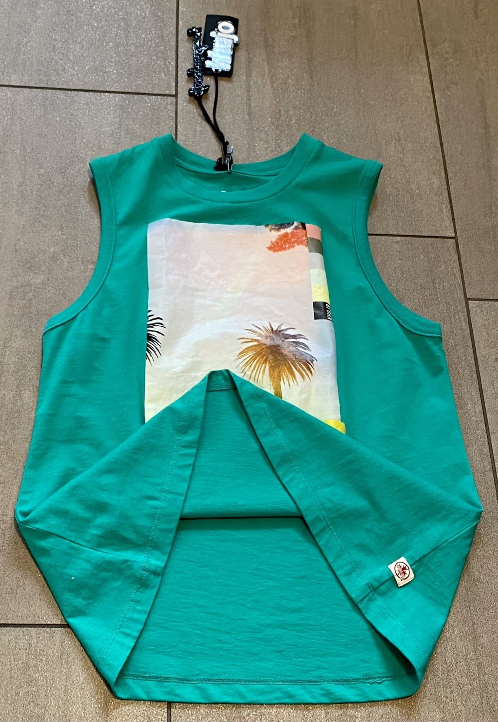 NEU Damen Shirt Top Sommer Shirt mit Print Gr.S Grün von Khujo 