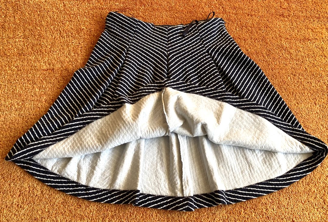 Damen Rock Midirock Gr.38 in Schwarz/Weiß von Alba Moda