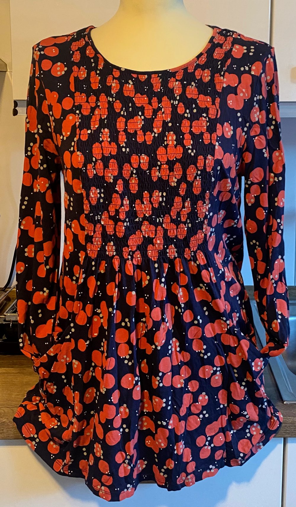 Damen Kleid Tunika Jersey geblümt Gr.S in Bunt von White Stuff