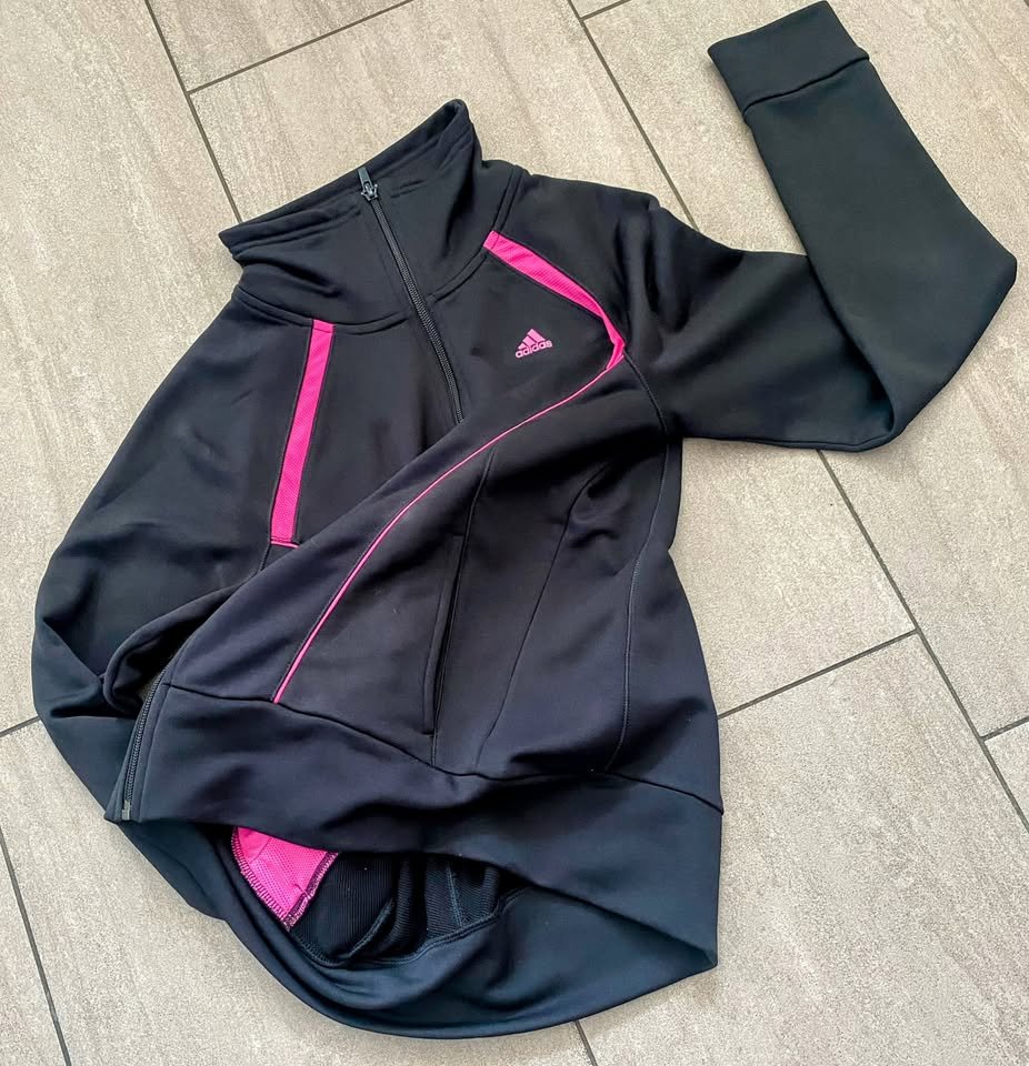 Damen Sport Jacke Gr.38 in Schwarz/Pink von Adidas NW