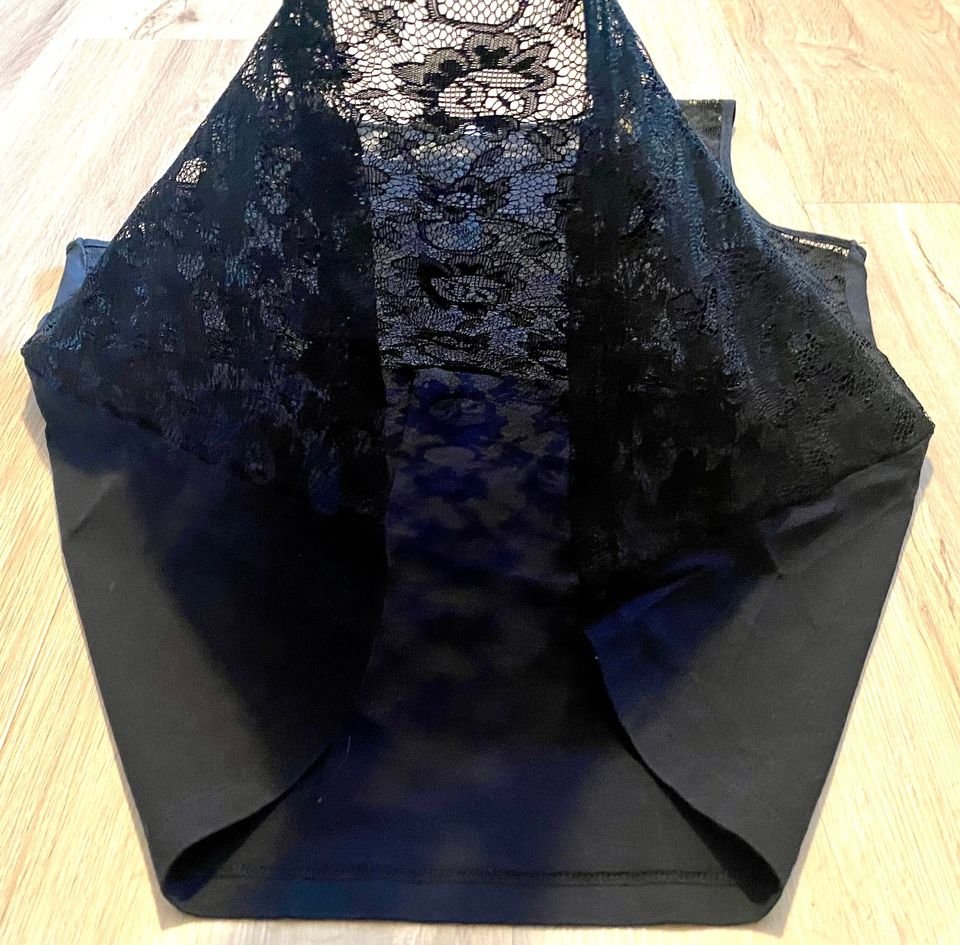 Damen Shirt sexy Spitze Jersey Gr.S in Schwarz von Boule NW