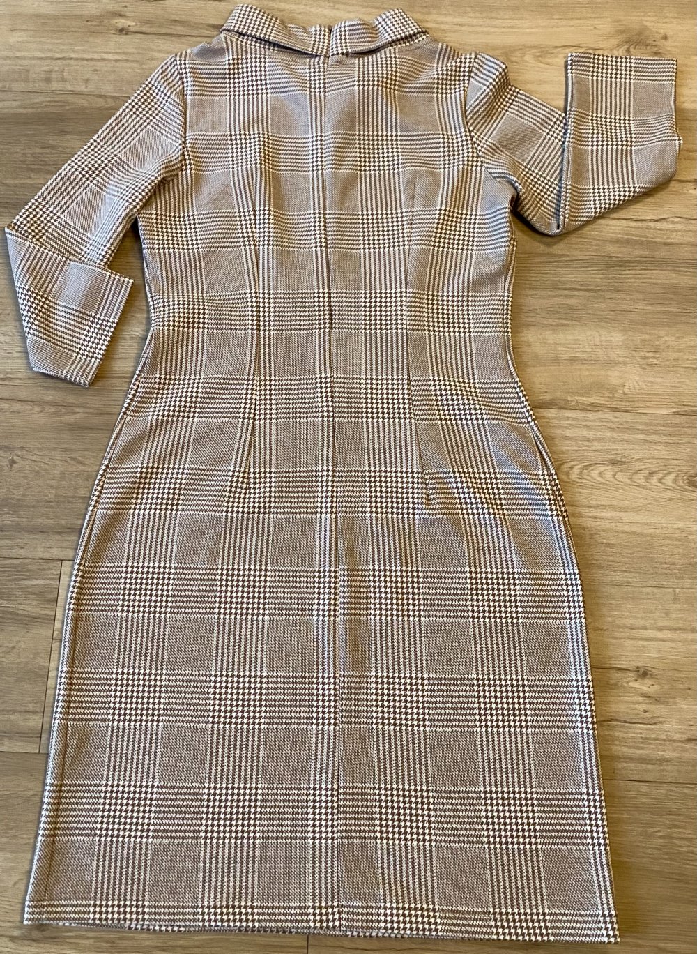 Damen Kleid Etuikleid kariert mit Stehkragen Gr.38 Tom Tailor NW