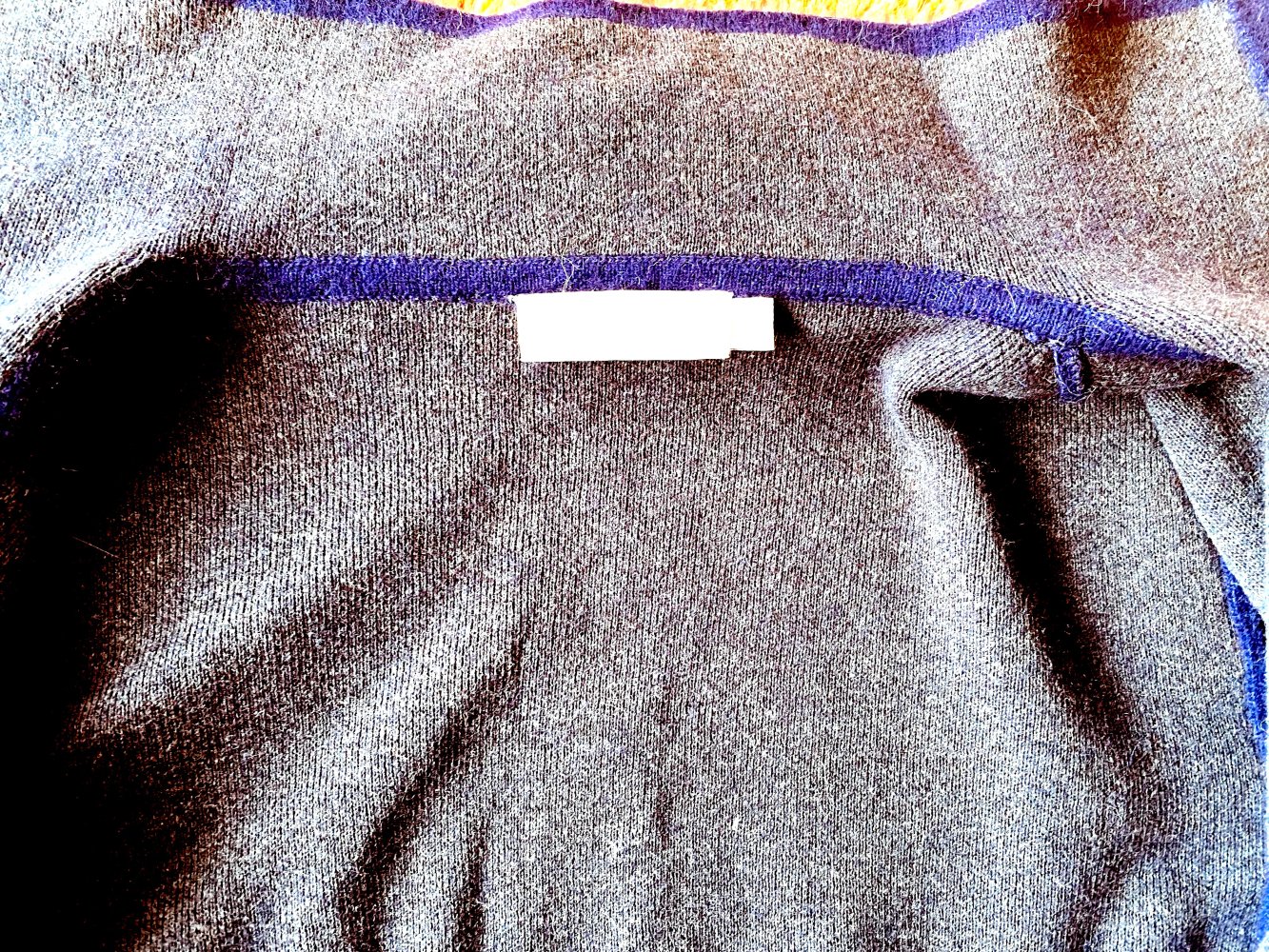 Damen Jacke Strickjacke aus Angora-Mix Gr.XS in Violett/Grau von Turnover NW 