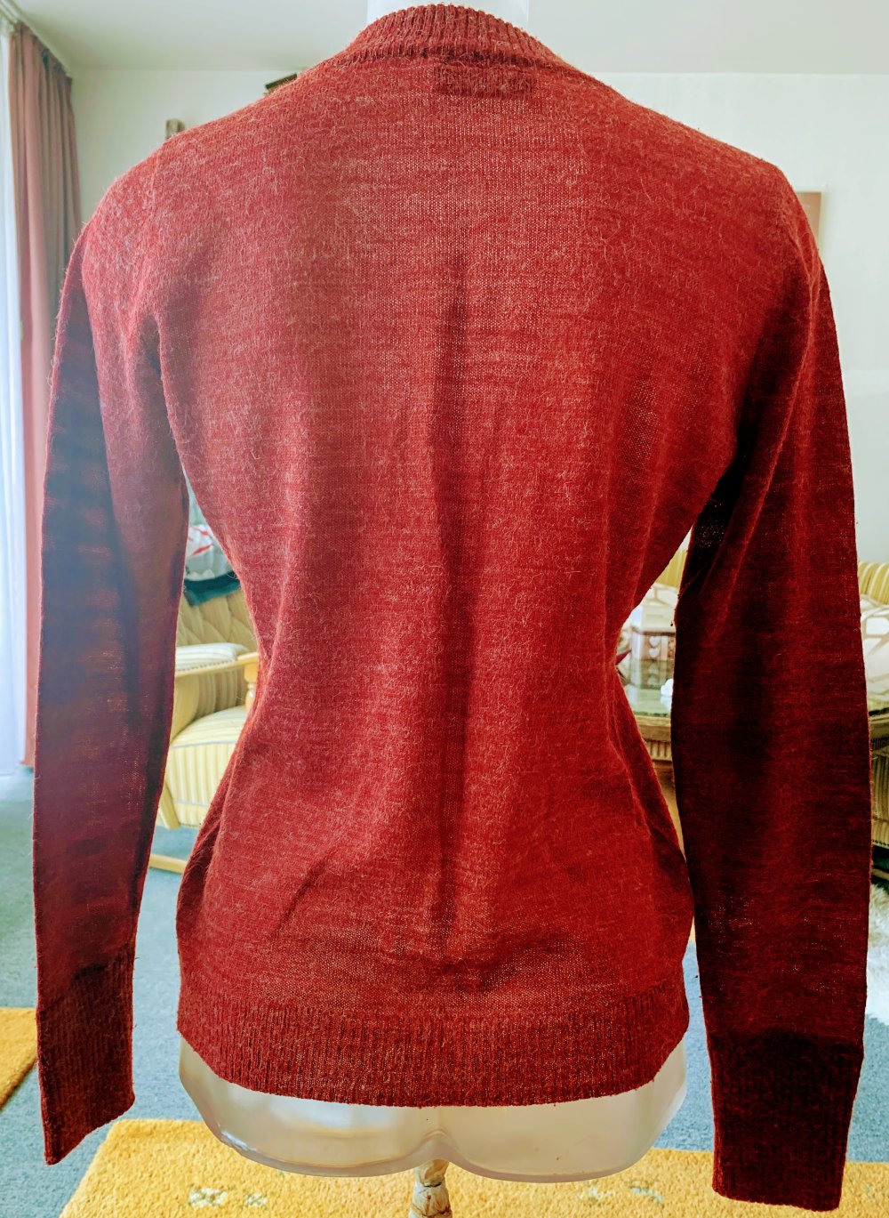 Damen Pullovern Flauschig & Figurbetont Gr.S in Bordeauxrot von Benotti 