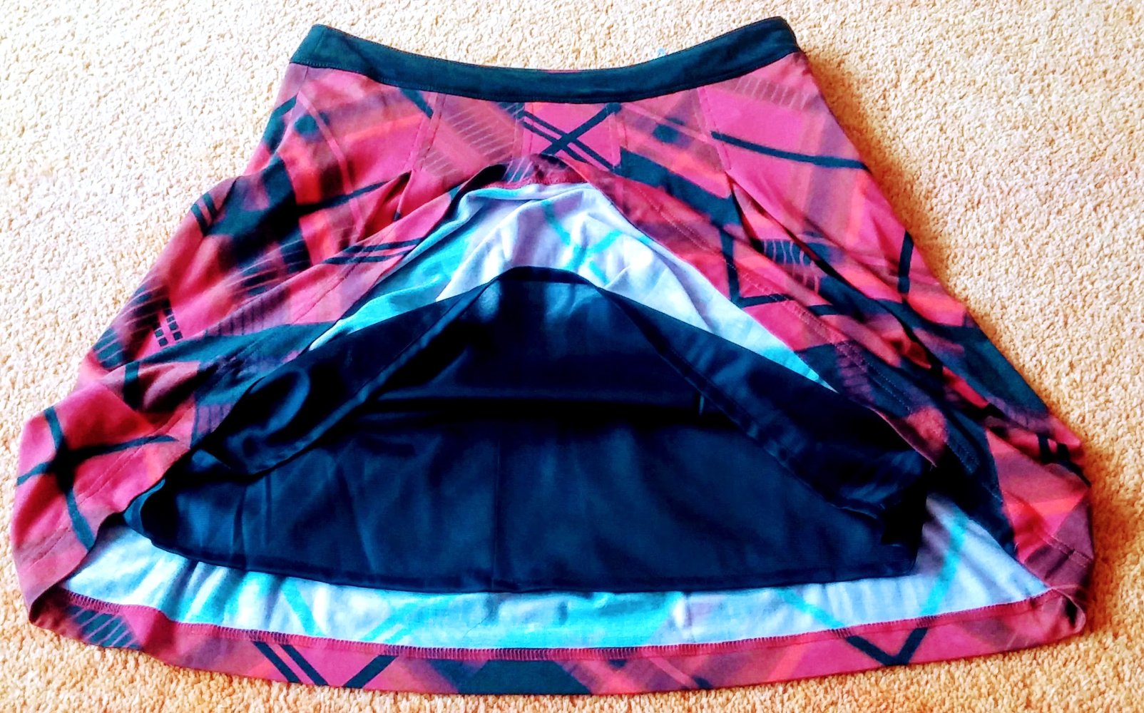 NEU Damen Rock Jersey Gr.38 Rot-Schwarz kariert von Kapalua 