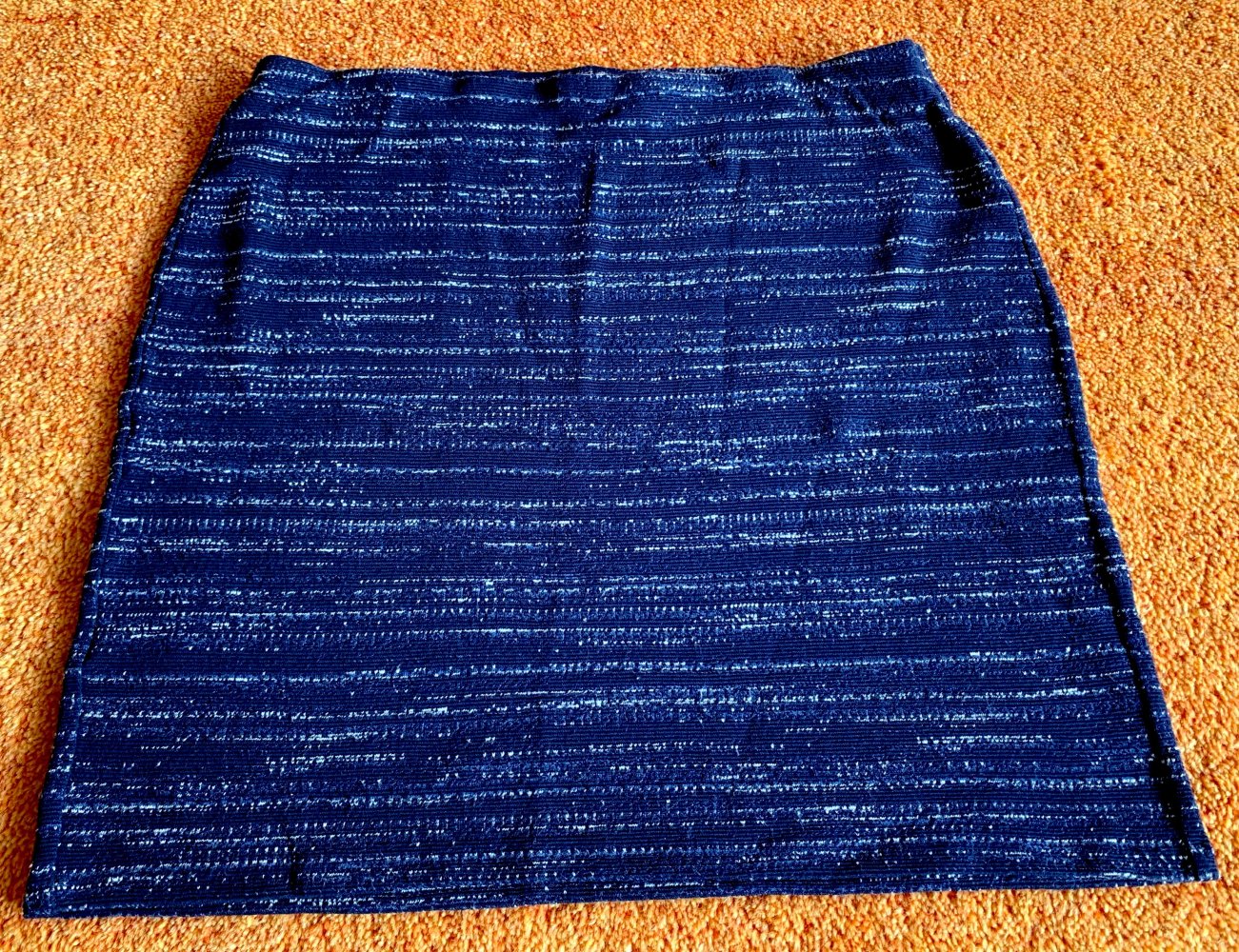 Damen Rock Mini-Strickrock Gr.M in Blau von Promod  