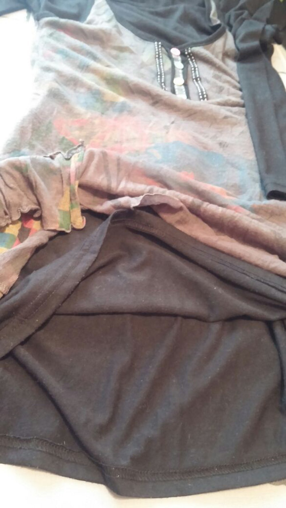 Damen Kleid Tunika im Lagenlook Gr.S in Mehrfarbig von Floral 