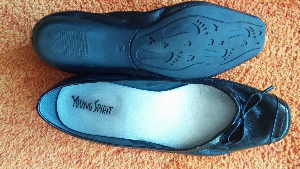 Damen Schuhe Sommer Ballerinas Gr.39 Schwarz Young Spirit NW 