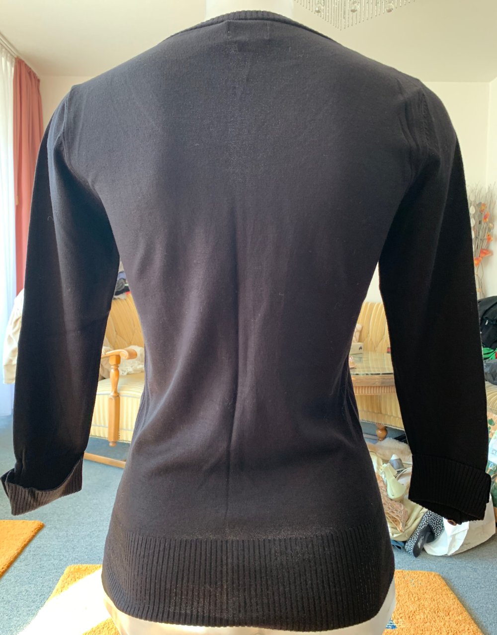 Damen Pullover Shirt Feinstrick Gr.S in Schwarz von Dream Girl NW 