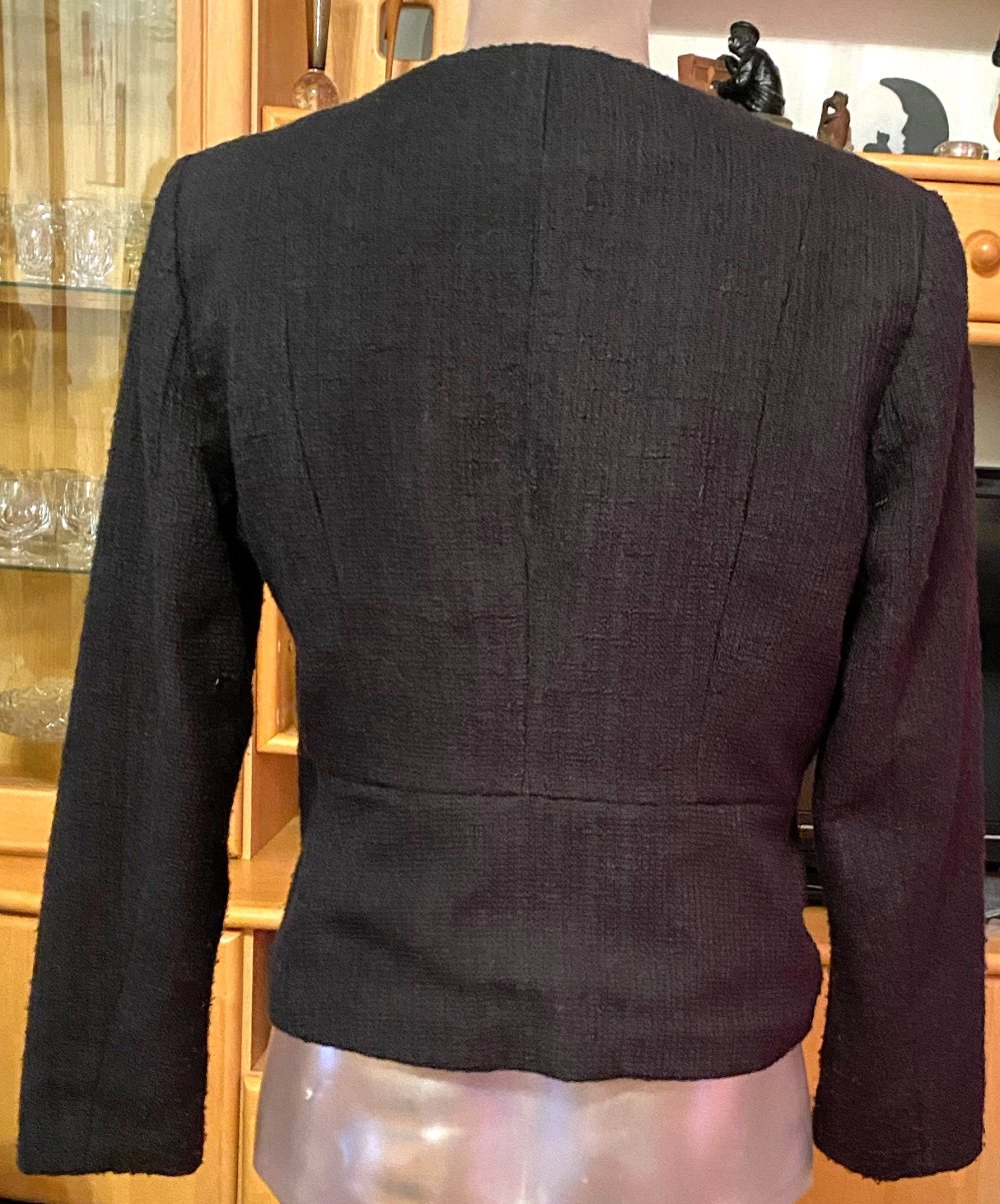 Damen Jacke Blazer Bikerjacke Gr.40 in Schwarz von H&M 