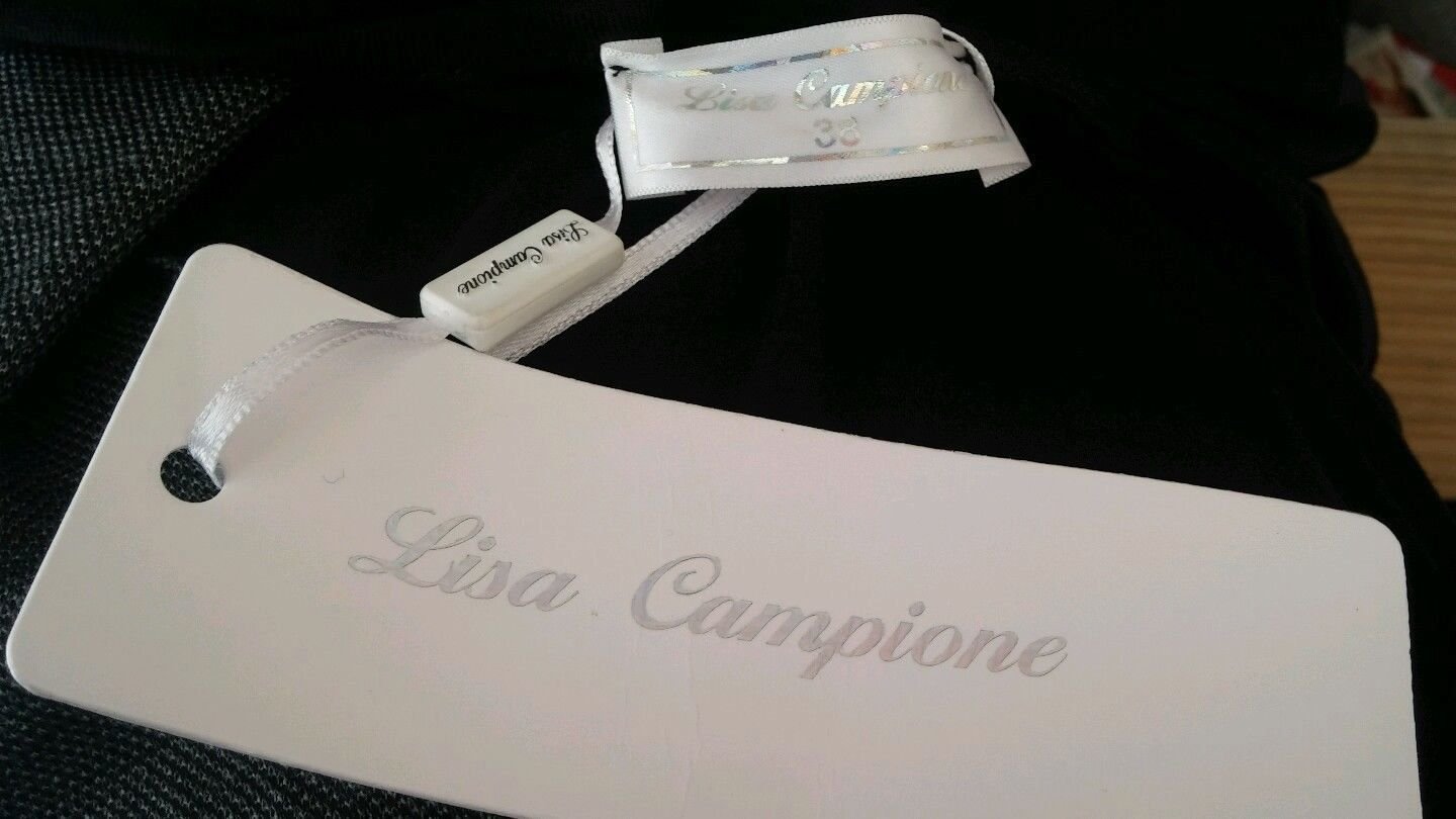 NEU Damen Mantel Überwurf Gr.38 Schwarz/Grau von LISA CAMPIONE 