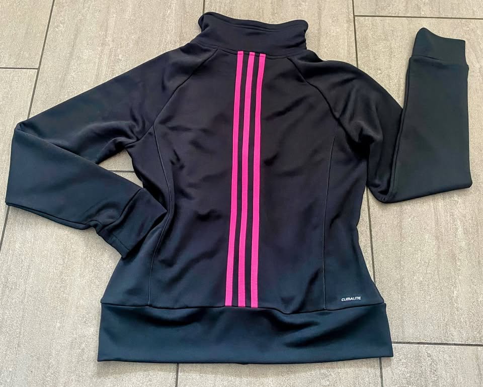 Damen Sport Jacke Gr.38 in Schwarz/Pink von Adidas NW