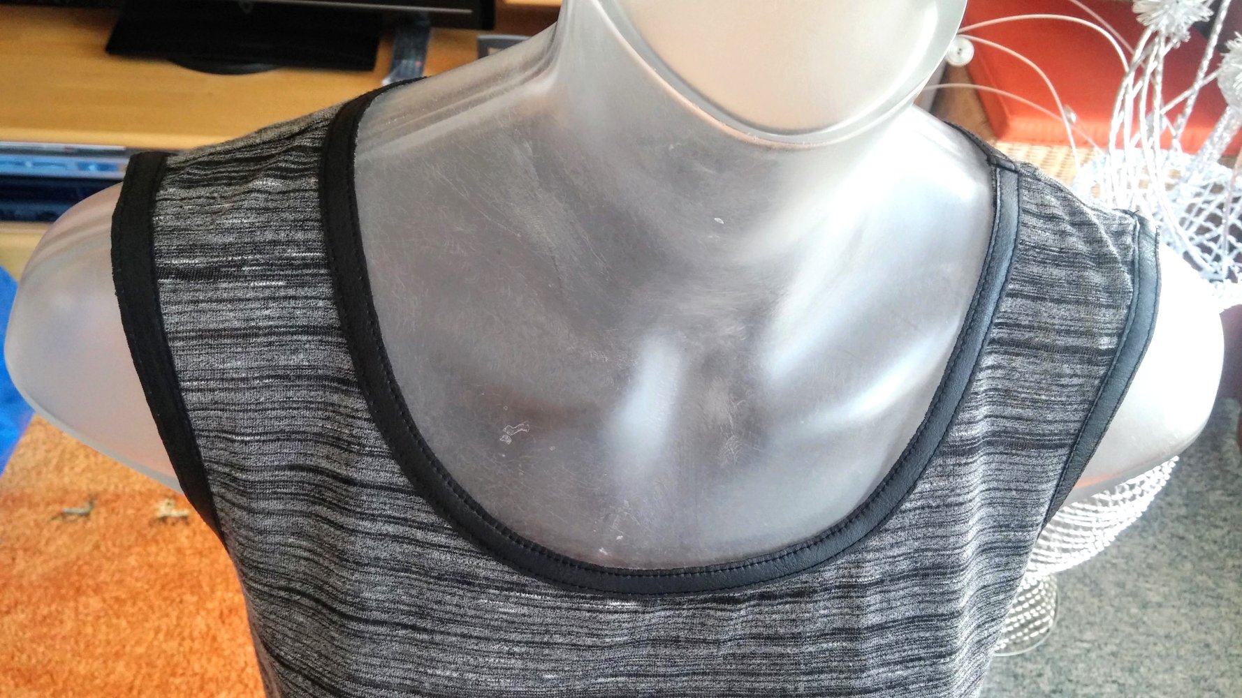 Damen Sommer-Top Gr.36 Schwarz/Grau von Street One 