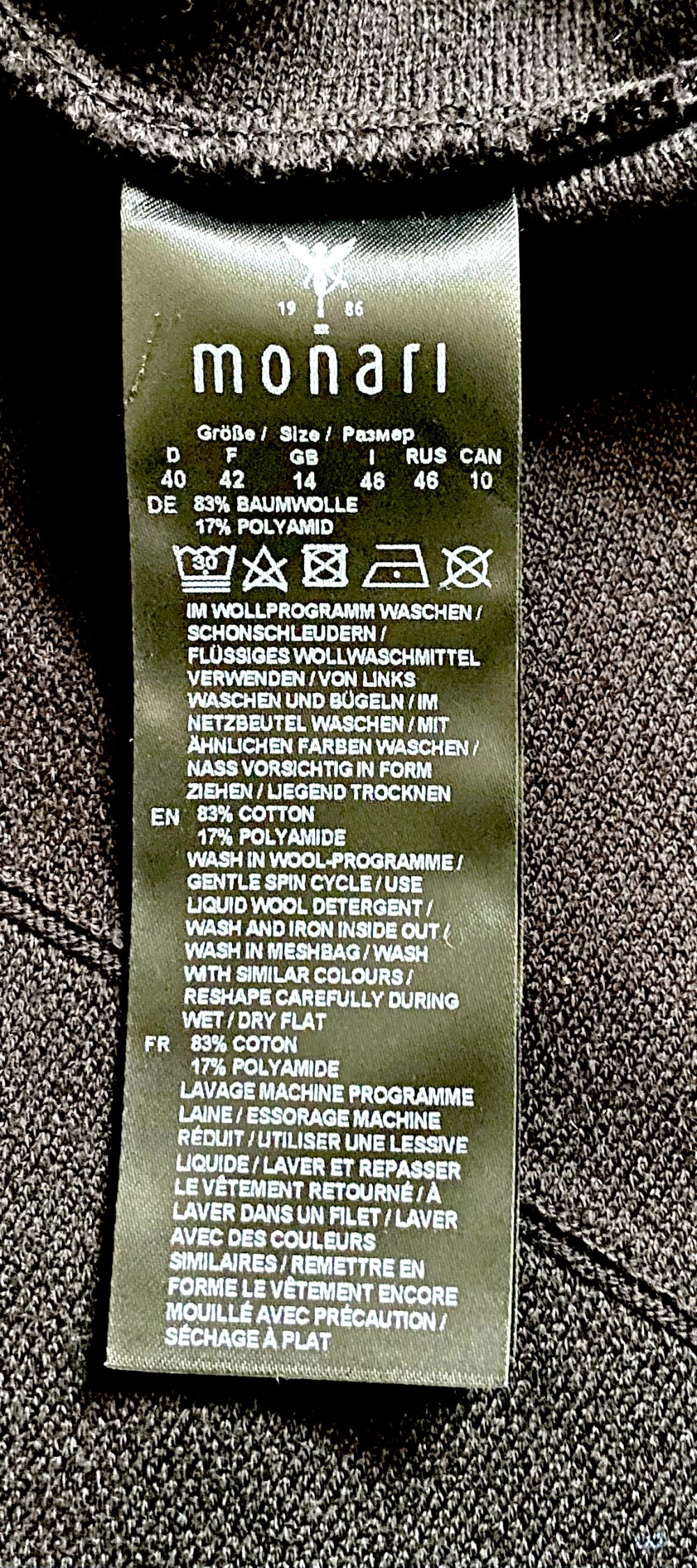 NEU Damen Kleid Strickkleid Midi Gr.40 in Schwarz von Monari P.149,90€ 