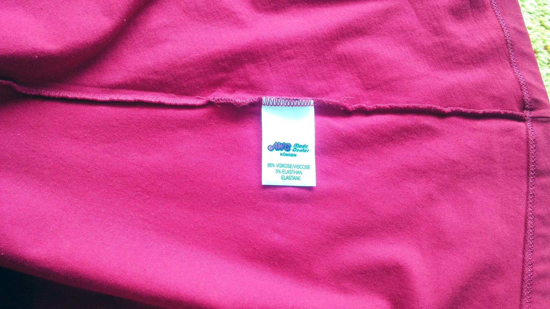 Damen Rock Jersey A-Linie Gr.S Rot  von Sure NW 